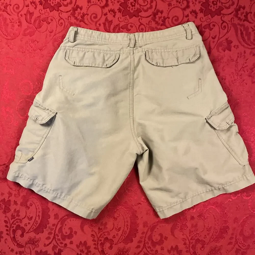 REI Cargo Shorts Brown Cotton Canvas Hiking‎ Outdoor Mens 34X10 Gorpcore - Picture 7 of 8